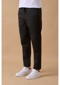 Resim Braccas Erkek Slim Fit Orta Bel Siyah Pantolon Siyah 