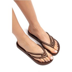Resim Comfy Kadın Parmak Arası Terlik Kahve 35/42 Kahverengi 