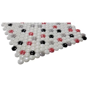 Resim MozaiKristaL Mutfak Tezgah Arası, Banyo, Havuz, Sauna, Spa, Ev, Bahçe ve İşyeri, Yaşam Alanlarının Tüm Yüzeyleri İçin 22 Mm. Yuvarlak Cam Mozaik. ( 1 Koli = 1 m2 Fiyatıdır ) 