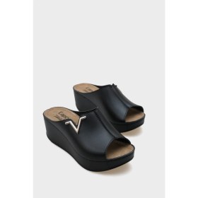 Resim Capone Outfitters Kailey 6145 Kadın Dolgu Topuklu V Toka Terlik 