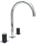 Resim Pure Concept Pure Elagate Krom Üç Delikli Lavabo Armatürü Elg-106 