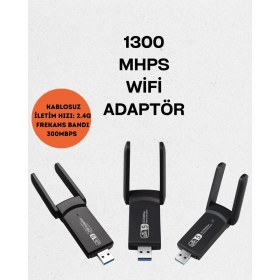 Resim Eco Lounge Realtek Chipsetli 5g Destekli Yüksek Hızlı Ağ Adaptörü 