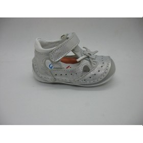 Resim Angelokids Perlina 01102 Doğal Deri Ortopedik Ilk Adım Ayakkabısı 18-21 (422290605) Gümüş 