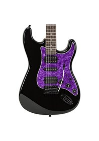 Resim New Orleans Vega Pr Hsh Mat Siyah Ve Mor Elektro Gitar 