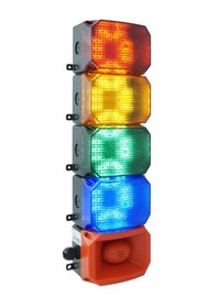 Resim Mesan 4 Kat Küp Led Multifonksiyon 43 Ses Siren 12-24vdc Ms 225.1.3.2.5.12-24vdc 