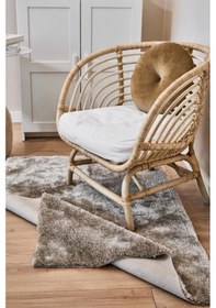 Resim Apex Halı Pudra Peluş Dokulu Kaydırmaz Dekoratif Halı Vizon 