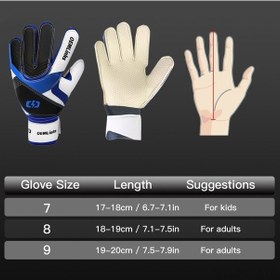 Resim Flybuy Yeşil Tutuşlu Süper Mavi/yeşil/kırmızı Lateks Kaleci İçin Eldivenleri Çocuklar - Ov Yeşil 