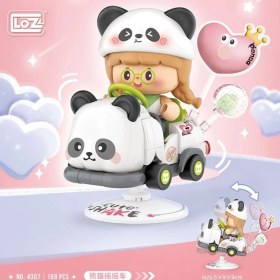 Resim Renas Store LZ-4307 Loz Panda Sallanan Sürüş 188 Parça Block Oyuncak 