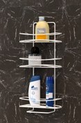 Resim Teknotel ÜÇ KATLI BANYO DUŞ RAFI BEYAZ BK006 