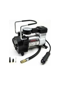 Resim Hava Kompresörü Tek Pistonlu Metal Gövde 12v Araçlar İçin Uyumlu 