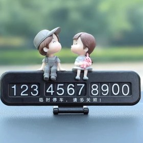 Resim Aldrich1 Araba Telefonunu Arabaya Taşımak Için Geçici Park Plakası Araba Üzerinde Yaratıcı Araba Dekoratif Malzemeleri Daquan Iç Dekorasyon Süsleri (Yurt Dışından) 