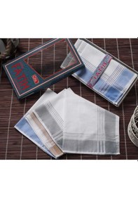 Resim Mira Home Fatih Kutulu 40x40 Cm Düzine 12 Adet Kumaş Mendil Fm 01 Acı Kahverengi 