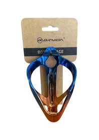 Resim Briviga Plastik Matara Kafesi Mavi Bronz İki Renk Pc Bisiklet Matara Şişe Kafesi 160x120mm, 28 G Mavi 