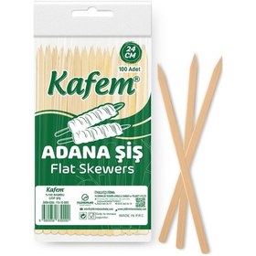 Resim Kafem Adana Çöp Şiş 24 CM 100 Lü x 50 Paket (Koli) 