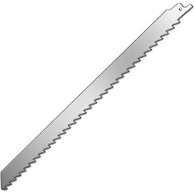 Resim Tilki Kuyruğu Kemik Kesme Testeresi Kurban Et Paslanmaz Çelik Bıçak Buz Kesme Ağzı Ucu 30 cm (5 Adet) 