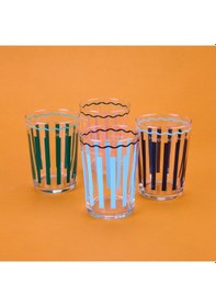 Resim Raklee Retro Marine 4'lü Meşrubat Bardağı Seti - Asorti - 510 Ml Renkli 