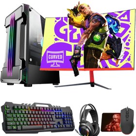 Resim Ramtech Stunner X30 I5 4570 16GB Ram 512GB SSD GTX1050TI 4gb 23.6 Curved Monitörlü Oyun Pc 