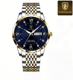 Resim POEDAGAR Orijinal Paslanmaz Çelik Erkek Lüx 1. Sınıf Kol Saati 