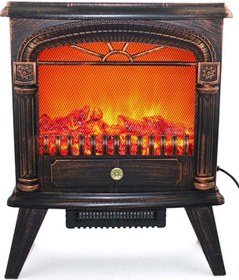 Resim Dekoratif Ledli Isıtmalı Ayaklı Şömine 56cm Aalk2502 