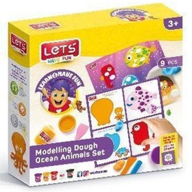 Resim Lets Oyun Hamuru Deniz Canlıları Seti 9 Parça L9012 