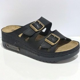 Resim Aryan 07-043 Anatomic Kadın Dolgu Topuk Terlik Siyah 