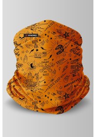 Resim Savage You Motorcu Buff Maske Outdoor Boyunluk Unisex Bandana Turuncu 