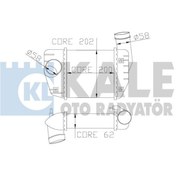 Resim KALE 342200 Intercooler Radyatoru-200×202×62 (Audi A6 05-11) Bre-Blb (WA375844) 