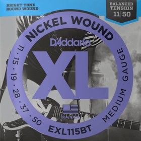 Resim D'Addario EXL115BT XL Nickel Elektro Gitar Teli - Medium (11-50) 