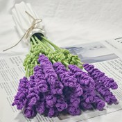 Resim 6 adet El Yapımı Örgü Lavanta Buketi, Tüm Oda Tipleri için Ev Dekoru, Tatil Dekorasyonu, Masaüstü Çiçek Aranjmanı - Sevgililer Günü, Şükran Günü, Anneler Günü ve Noel Fotoğraf Aksesuarları, Güneş Çiçeği Buketi, Çiçek Buketi, Parti Dekorasyonları, Çiçek Gösterisi, Dekoratif Çiçekler, Şık Merkez Parça, Örgü Çiçek, El Yapımı Çiçekler, Hediye Satıcıları 