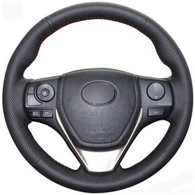 Resim Toyota Uyumlu Corolla - Matrıx - Aurıs Dikişli Direksiyon Kılıfı 