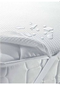 Resim Sıvı Geçirmez Çift Kişilik Alez Beyaz 