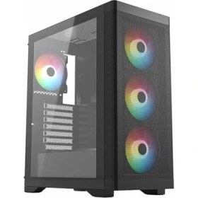 Resim FC-9480G 600W 80+ Bronze 4X120MM Rgb Fan Temperli Cam Mesh USB 3.0 Atx Mid-Tower Gaming (Oyuncu) Kasa 