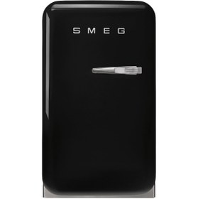 Resim Smeg 50's Style Retro Siyah Mini Buzdolabı Fab5lbl5 Sol Kapı 