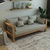 Resim Sheffield Otantik Doğal Ahşap Kanepe 