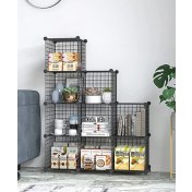Resim Hodbehod 9 Bölmeli Metal Çok Amaçlı Raf Dolap Organizer 