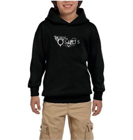 Resim Zepplin Giyim Born of Osiris Black Siyah Çocuk Kapşonlu Sweatshirt Siyah 