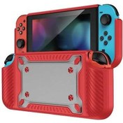 Resim Flybuy Nintendo Switch Oled Darbeye Dayanıklı Kılıf Kırmızı - Ergonomik Koruma 