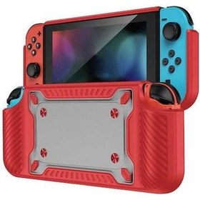 Resim Flybuy Nintendo Switch Oled Darbeye Dayanıklı Kılıf Kırmızı - Ergonomik Koruma 