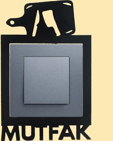 Resim Mutfak Ahşap Priz Çerçevesi Dekorasyon 