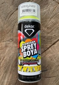 Resim Dekor 400ml Floresan Sarı Sprey Boya Sarı Efekt Sprey Boya Sari 