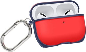 Resim Minesk Premium Serisi Airpods Pro ile Uyumlu Şeffaf Airpods Kılıfı, Armor Serisi Ultra Güçlü, Kancalı Airpods Kılıfı, Tam Uyumlu Mükemmel Kalıp ve Şıklık (Airpods Pro, Kırmızı-Lacivert) 
