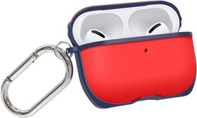 Resim Minesk Premium Serisi Airpods Pro ile Uyumlu Şeffaf Airpods Kılıfı, Armor Serisi Ultra Güçlü, Kancalı Airpods Kılıfı, Tam Uyumlu Mükemmel Kalıp ve Şıklık (Airpods Pro, Kırmızı-Lacivert) 