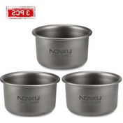 Resim Createtech Titanyum Taşınabilir Suofeng Renkli Paslanmaz Mini Kamp Çay Bardağı 35ml - St Çok Renkli 