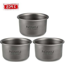 Resim Createtech Titanyum Taşınabilir Suofeng Renkli Paslanmaz Mini Kamp Çay Bardağı 35ml - St Çok Renkli 