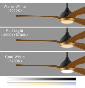 Resim 132 cm Wifi Tavan Vantilatörü,kısılabilir LED Aydınlatma, 6 Hız Dc Motor 