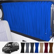 Resim Oto Pandami Iveco Daily 4/5 Nesil Uzun Şase 2006-2014 Uyumlu Mavi Raylı Oto Perde Takımı 