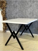 Resim Aslanstore 80x120 Mutfak Masa Takımı-yemek Masa Takımı Yükseklik 75 Cm Beyaz 