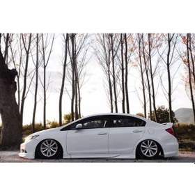 Resim Honda Civic Fb 7 Marşpiyel Seti 2012/2016 - Mat Siyah STR-429 