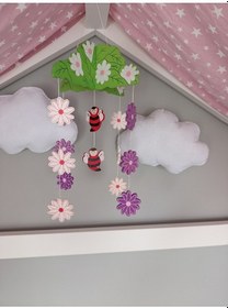 Resim Bebek Beşik Süsü Dönence Organik Dekorasyon Montessori-mdl-2008 