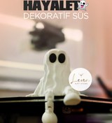 Resim Lena Gift Store Oturan Hayalet Hareketli Figür - Oto Aksesuarı - Araç Süsü (Çift Taraflı Bantlı) 
